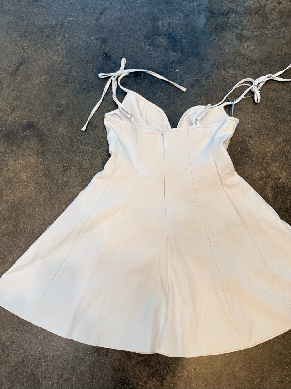 Zara Pale Lavender Tie-Strap A-Line Dress